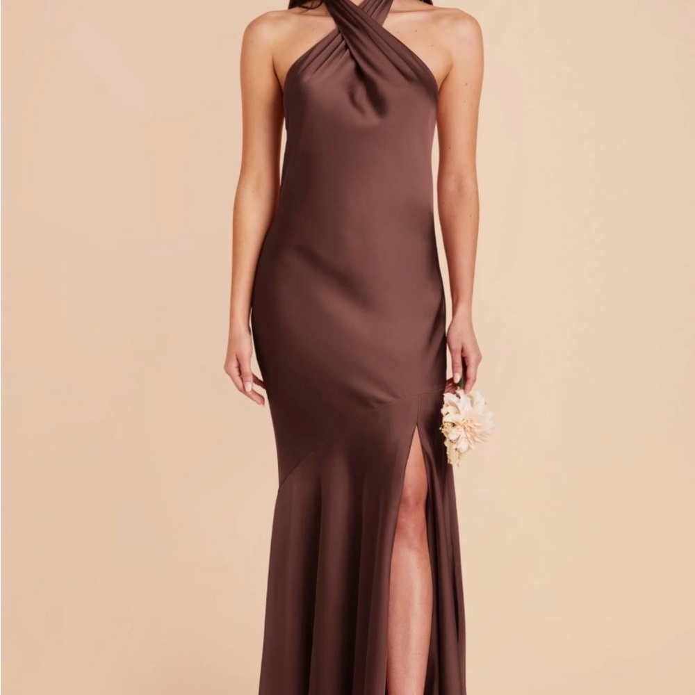 Birdie Grey Stephanie Bridesmaid Dress in color Chocolate Brown